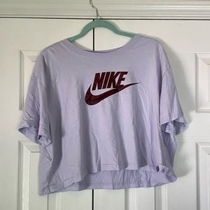 Purple Nike crop top